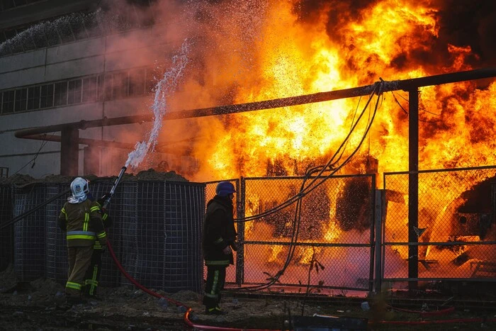 Gas production capacities damaged by occupant shelling