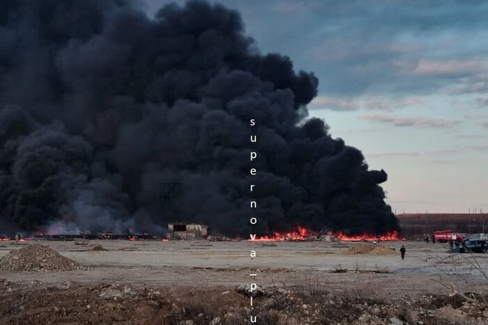 Airport that caught fire after explosions in Saratov