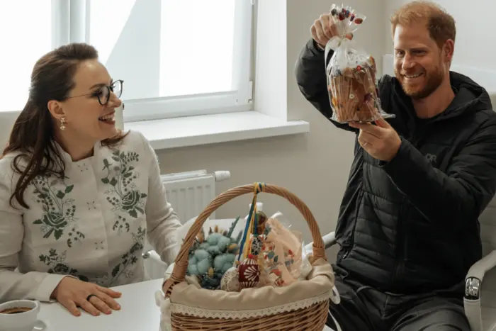 Pascha made from flour from Ukrainian fields