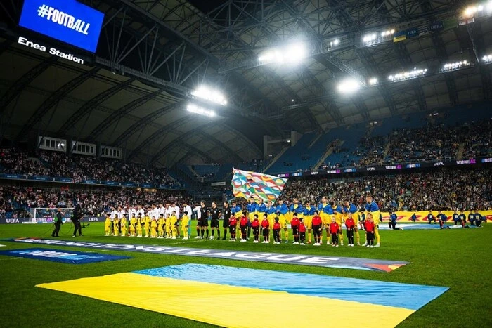 Ukrainian national team players during the weekend
