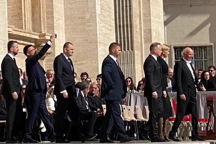 Politicians at the Pope's funeral