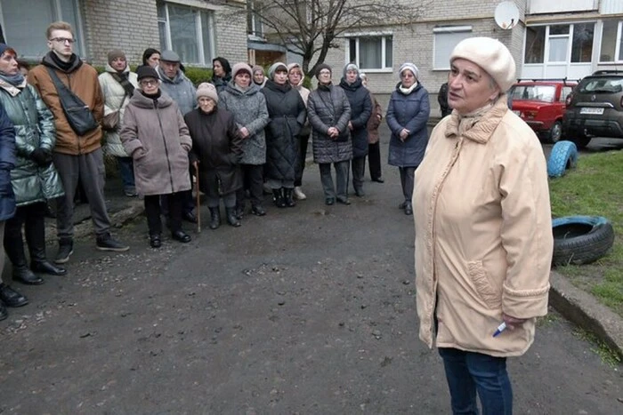 Protest against the renaming of a street in Lutsk