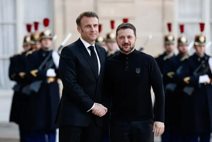 Meeting of Zelensky and Macron at Zaporizhzhia NPP