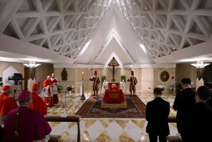 The apartments of the Pope in the Vatican