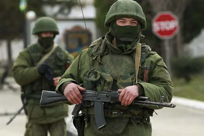 Military from the country help Russia