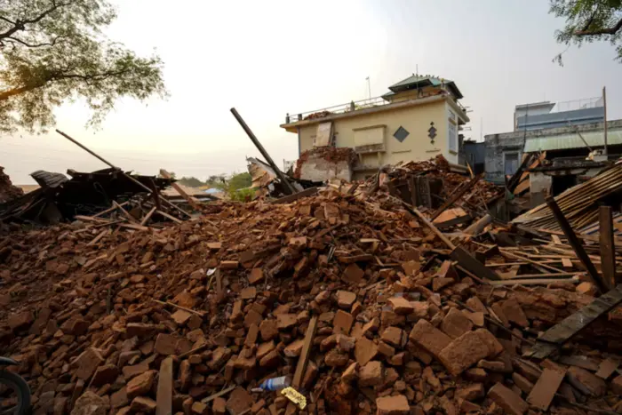 Victims of the earthquake in Myanmar