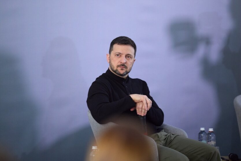 Zelensky and Trump at the meeting