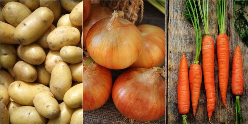 Prices for basic vegetables in supermarkets