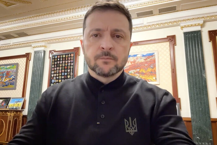 President Zelensky issues a drone