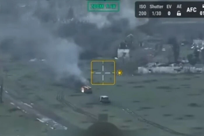 Destruction of enemy targets by Ukrainian drones