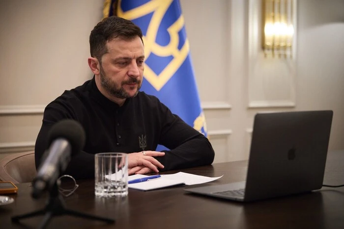 Chart showing the increase in the level of trust in Zelensky during March