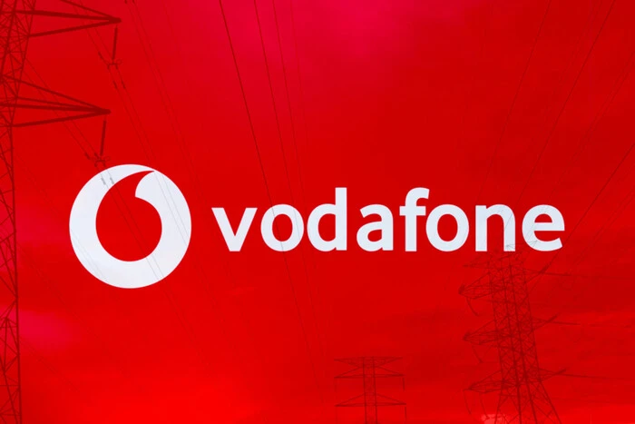 City map with Vodafone network coverage