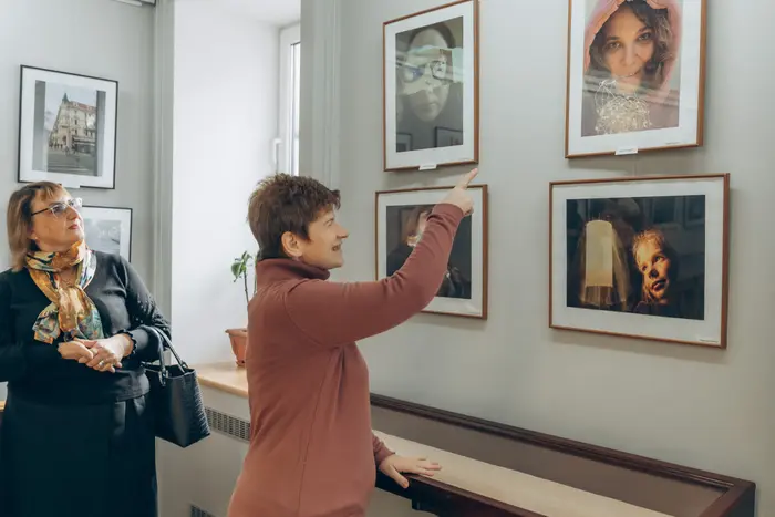 The opening of a unique photo exhibition featuring authors with special needs
