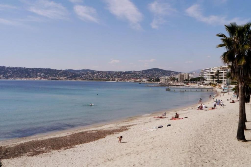 Impressive views of Antibes beaches, France