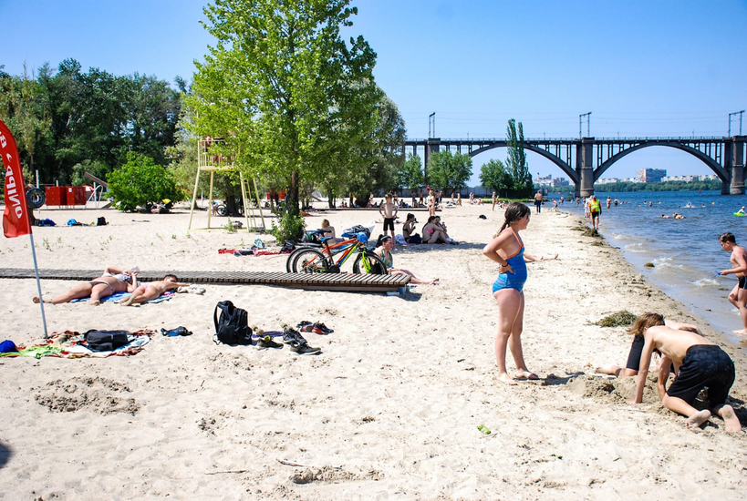 Best beaches of the Dnipro with photos