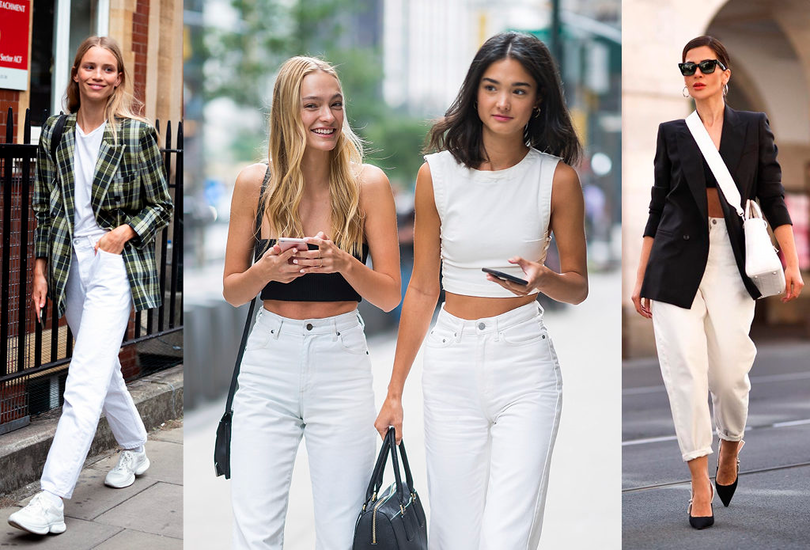 White women's jeans: what to wear and how to wear them