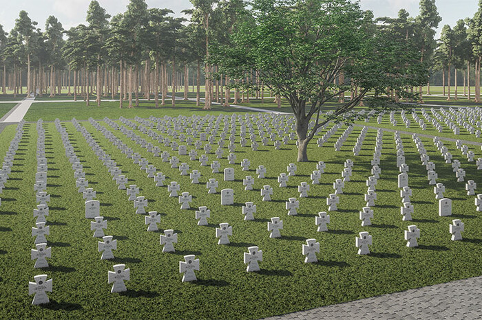 Der Staat sucht einen Spezialisten, der die Bauarbeiten auf dem Militärfriedhof überwacht. Honorar genannt