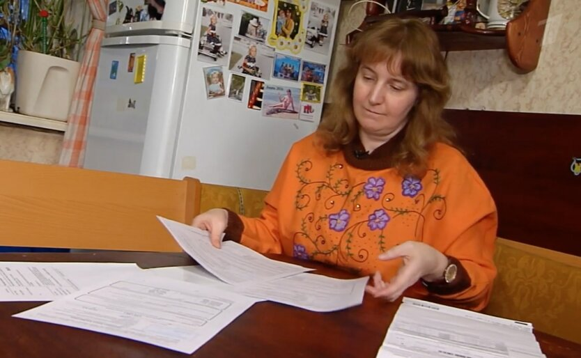 Bills for utilities: water, heating, fines