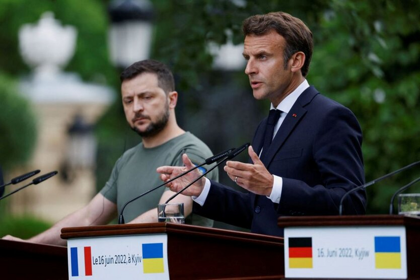 Meeting of the presidents of Ukraine and France