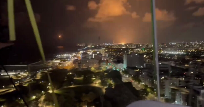 Iranian missiles launched into Israel