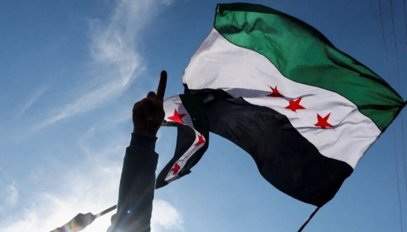Assad's troops with arsenal to the rebels