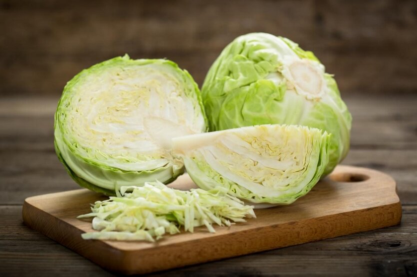 Cabbage on the market at low price