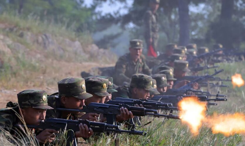 Russian soldiers using North Korean soldiers