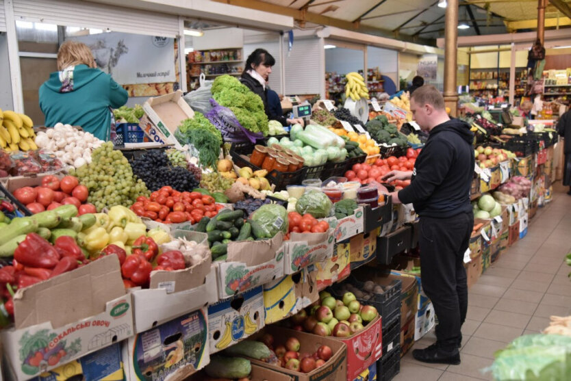 Photo of product prices in the supermarket