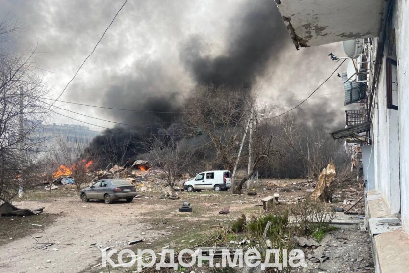 Injured as a result of the missile strike. Children among the injured