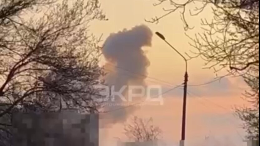 Accident in the residential area with a ballistic missile