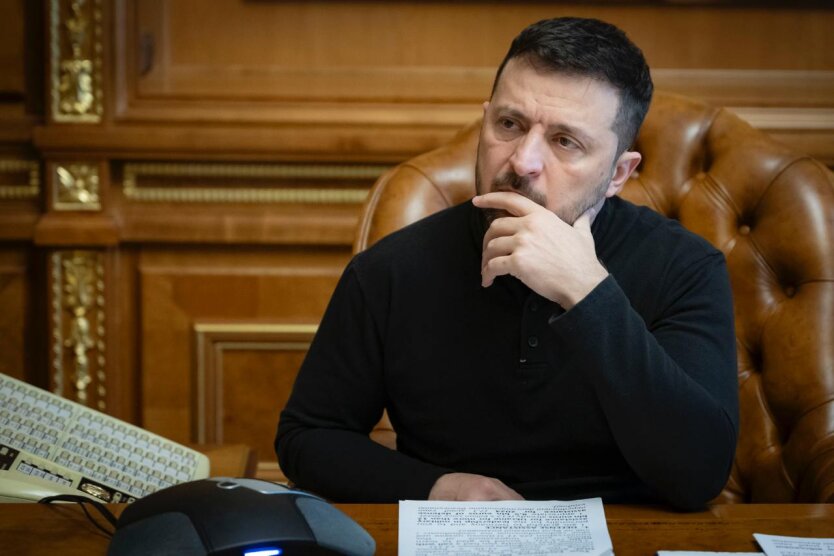 President Zelenskyy at the negotiations in London