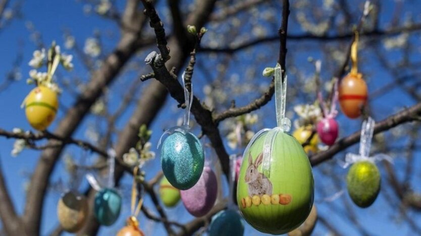 Ukraine covered with snow on Easter