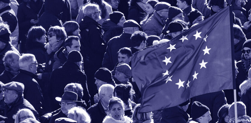 Image of Trump and European right-wingers