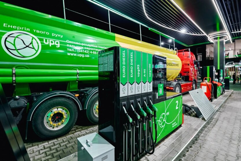 Fuel sales at gas stations in Ukraine